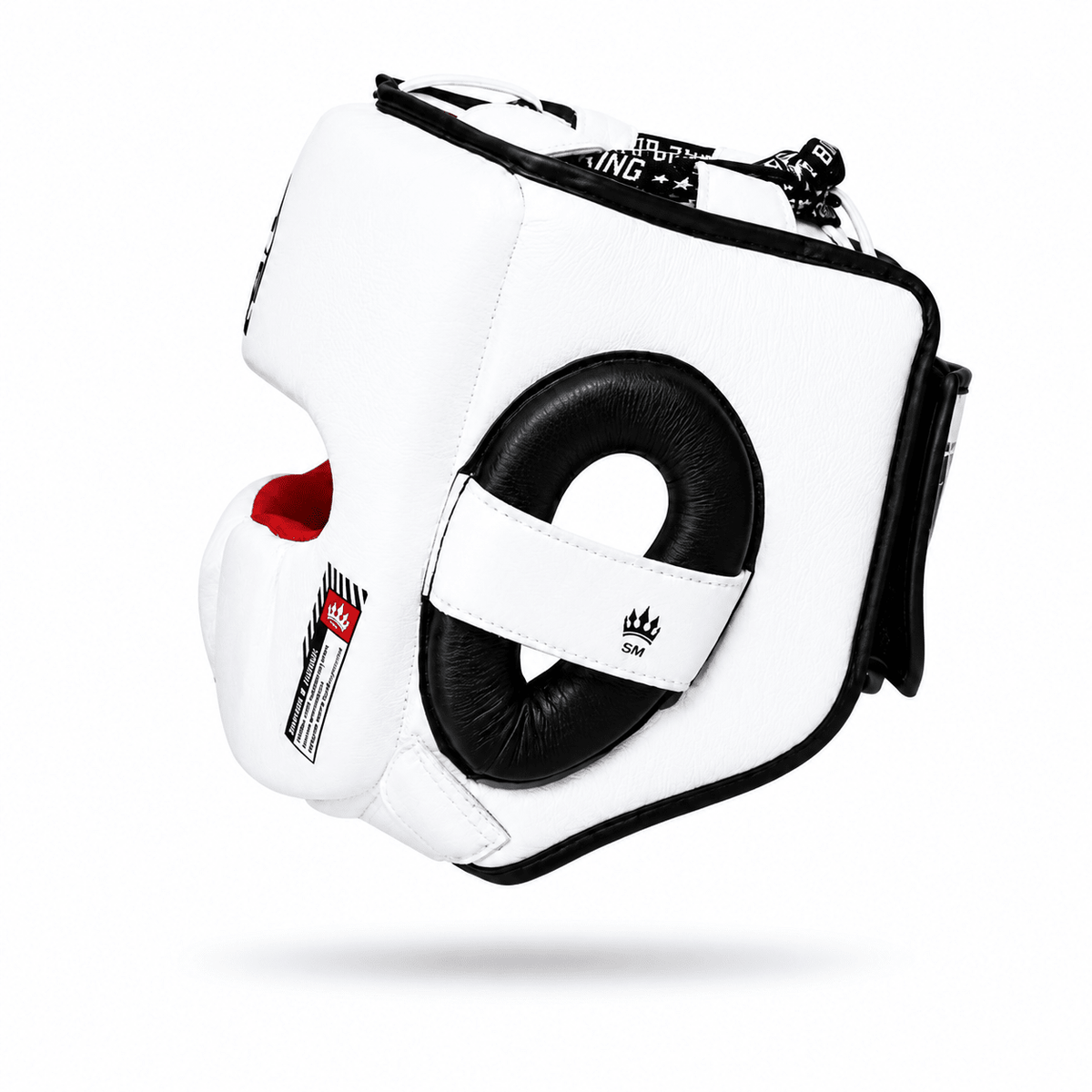 Playerz SparTech Head Guard - White/Black - Playerz Boxing