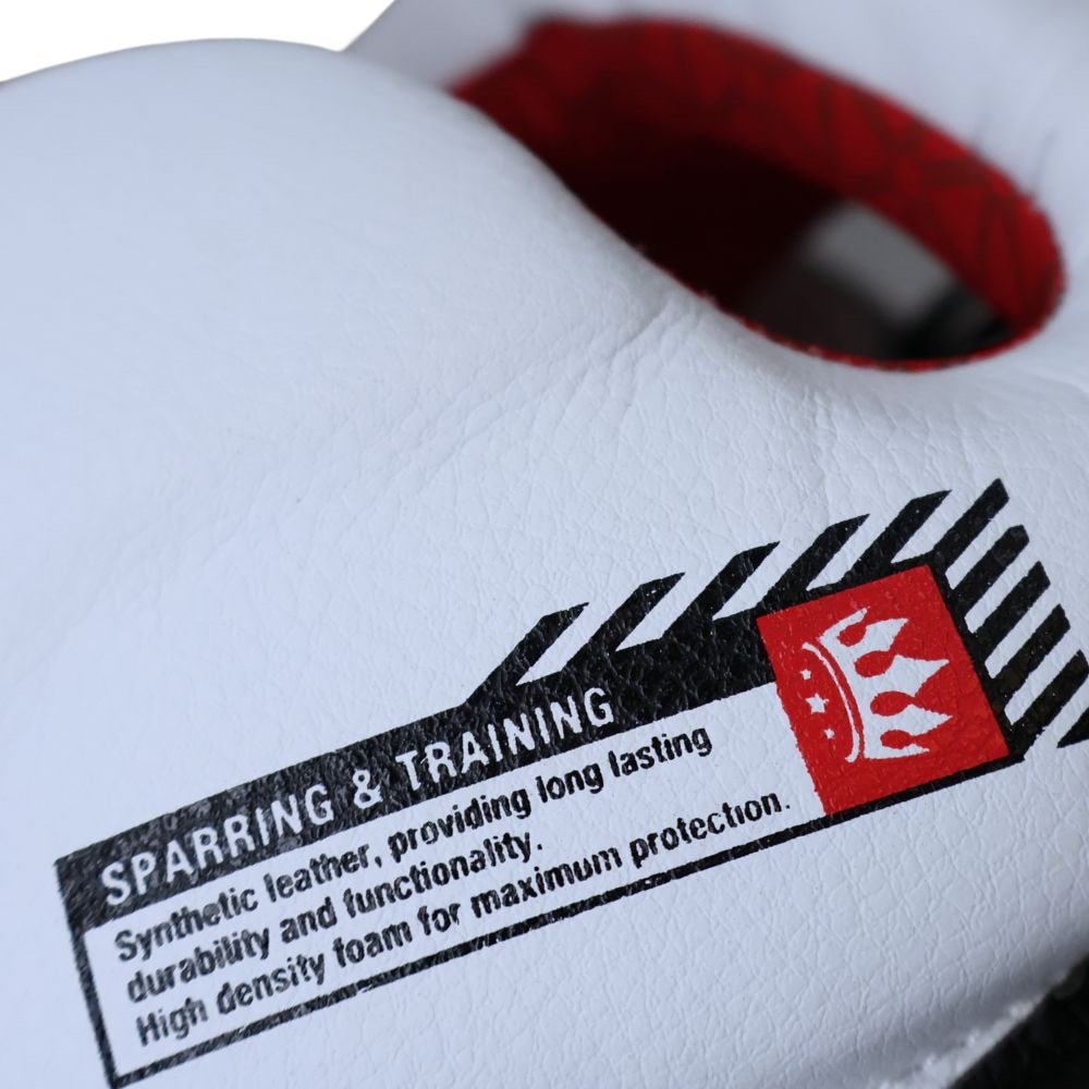 Playerz SparTech Head Guard - White/Black - Playerz Boxing