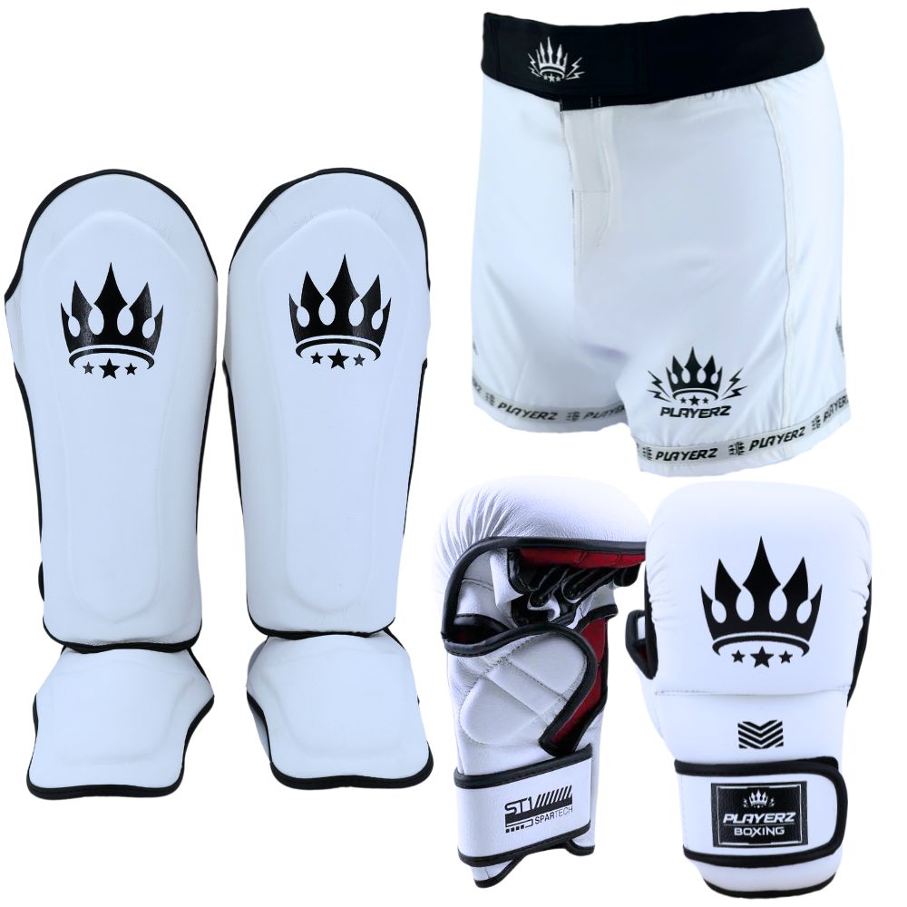 Playerz SparTech MMA Set - White - Playerz Boxing