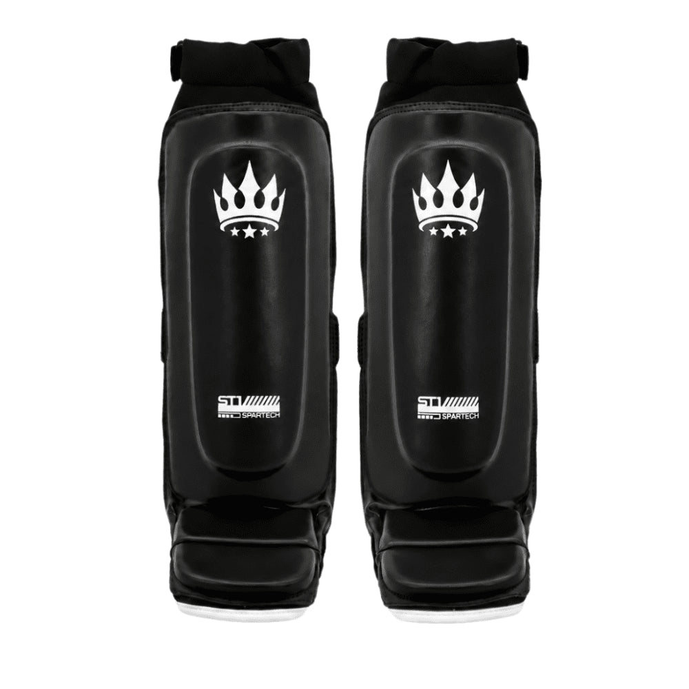 Playerz SparTech MMA Shin Guard - Black/White - Playerz Boxing