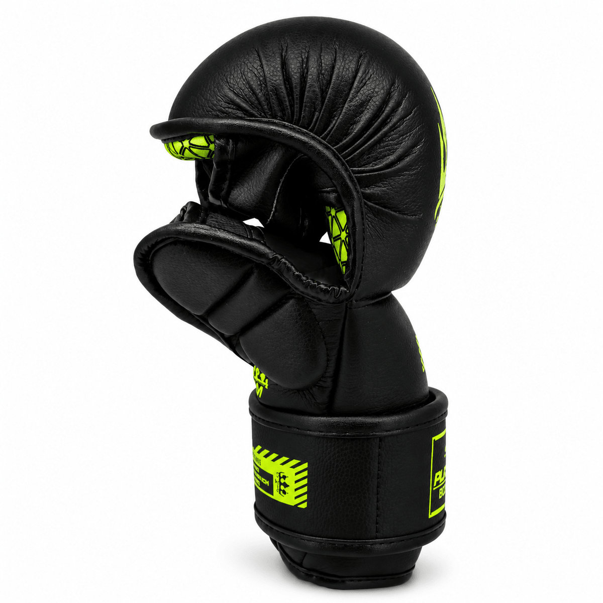 Playerz SparTech MMA Sparring Gloves - Black/Neon - Playerz Boxing