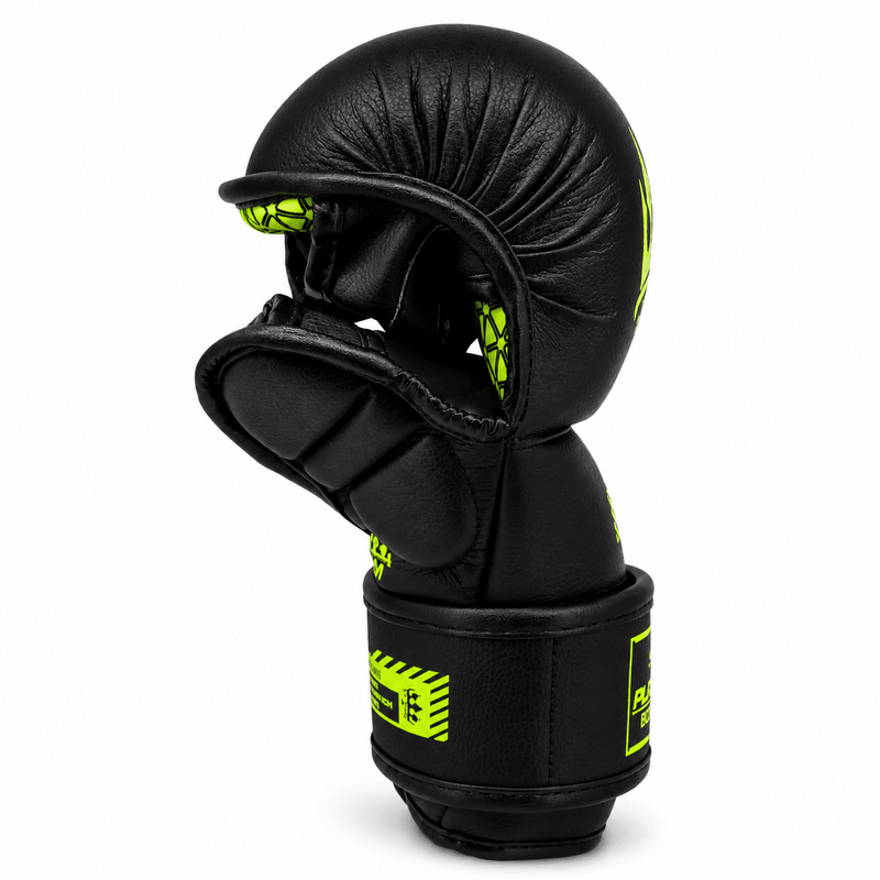 Playerz SparTech MMA Sparring Gloves - Black/Neon - Playerz Boxing