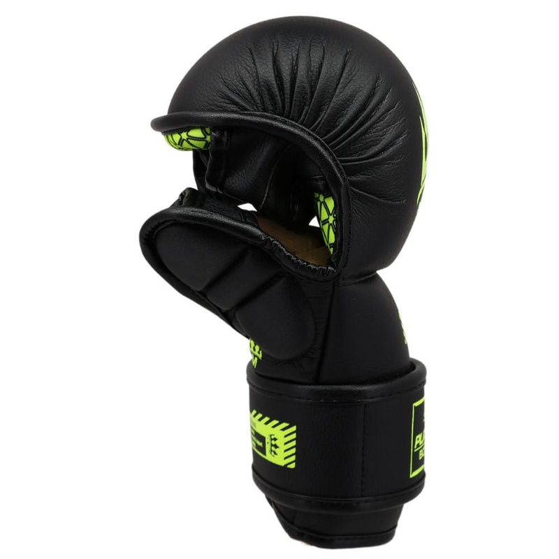 Playerz SparTech MMA Sparring Gloves - Black/Neon - Playerz Boxing