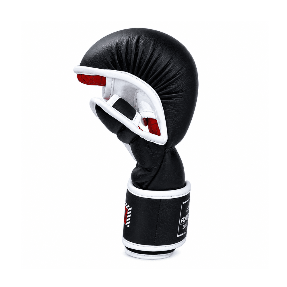 Playerz SparTech MMA Sparring Gloves - Black/White - Playerz Boxing