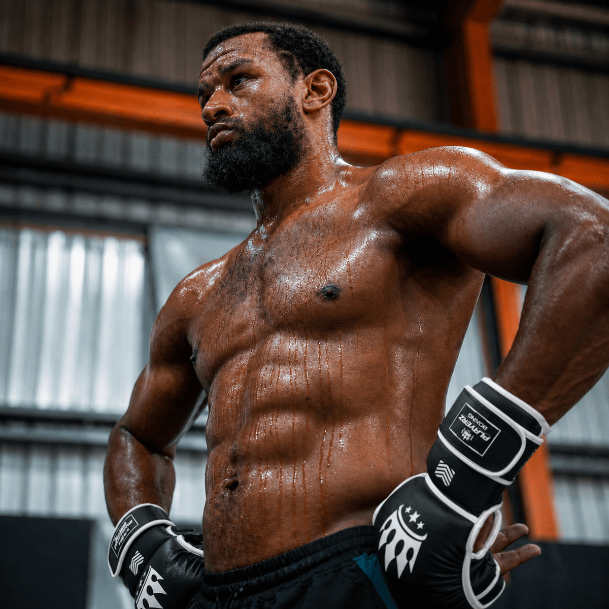 Playerz SparTech MMA Sparring Gloves - Black/White - Playerz Boxing