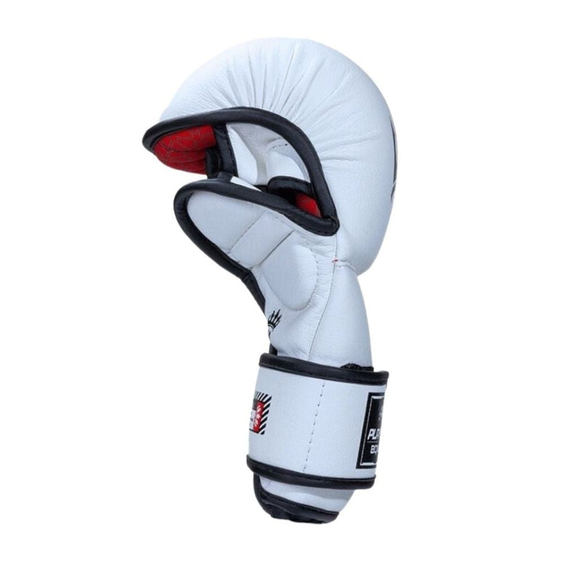 Playerz SparTech MMA Sparring Gloves - White/Black - Playerz Boxing