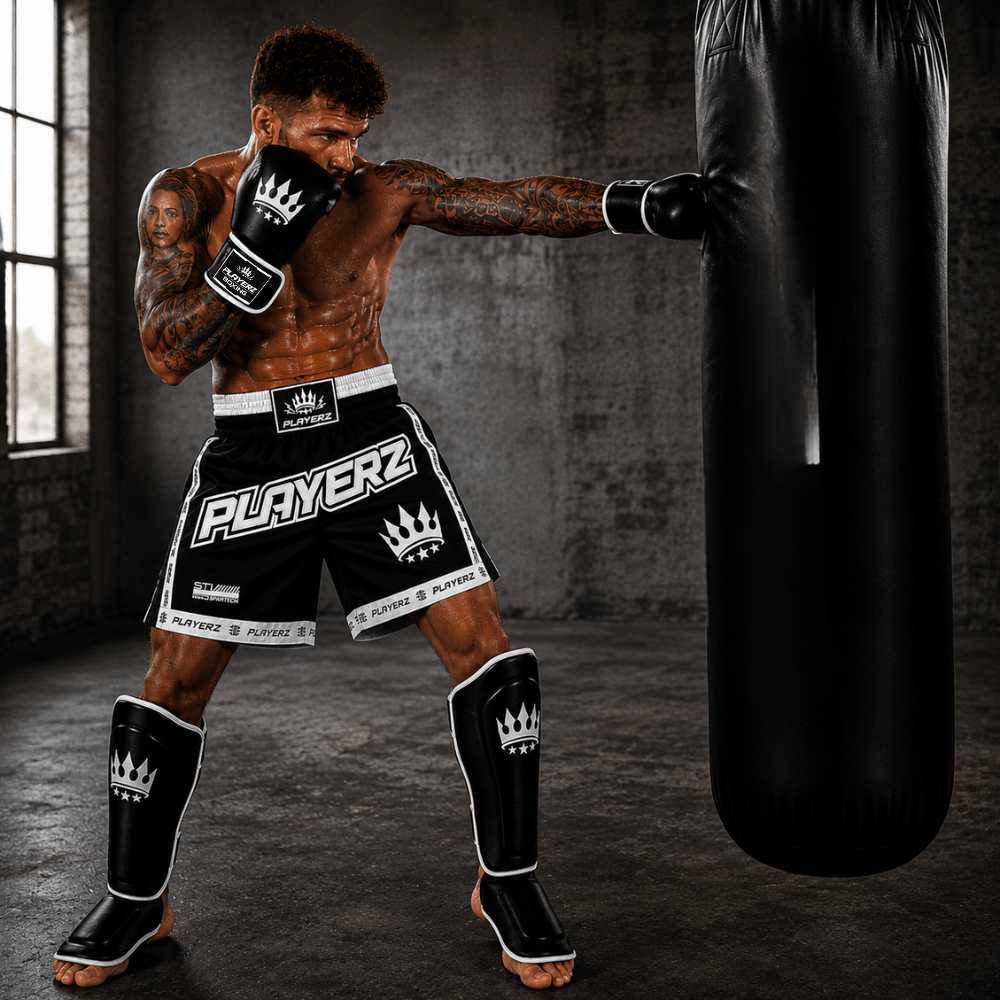 Playerz SparTech Muay Thai Set - Black - Playerz Boxing