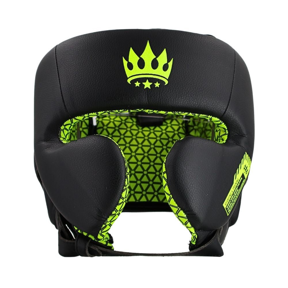 Playerz SparTech Pro Head Guard - Black/Neon - Playerz Boxing