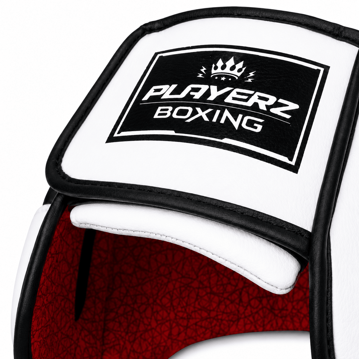 Playerz SparTech Pro Head Guard - White/Black - Playerz Boxing