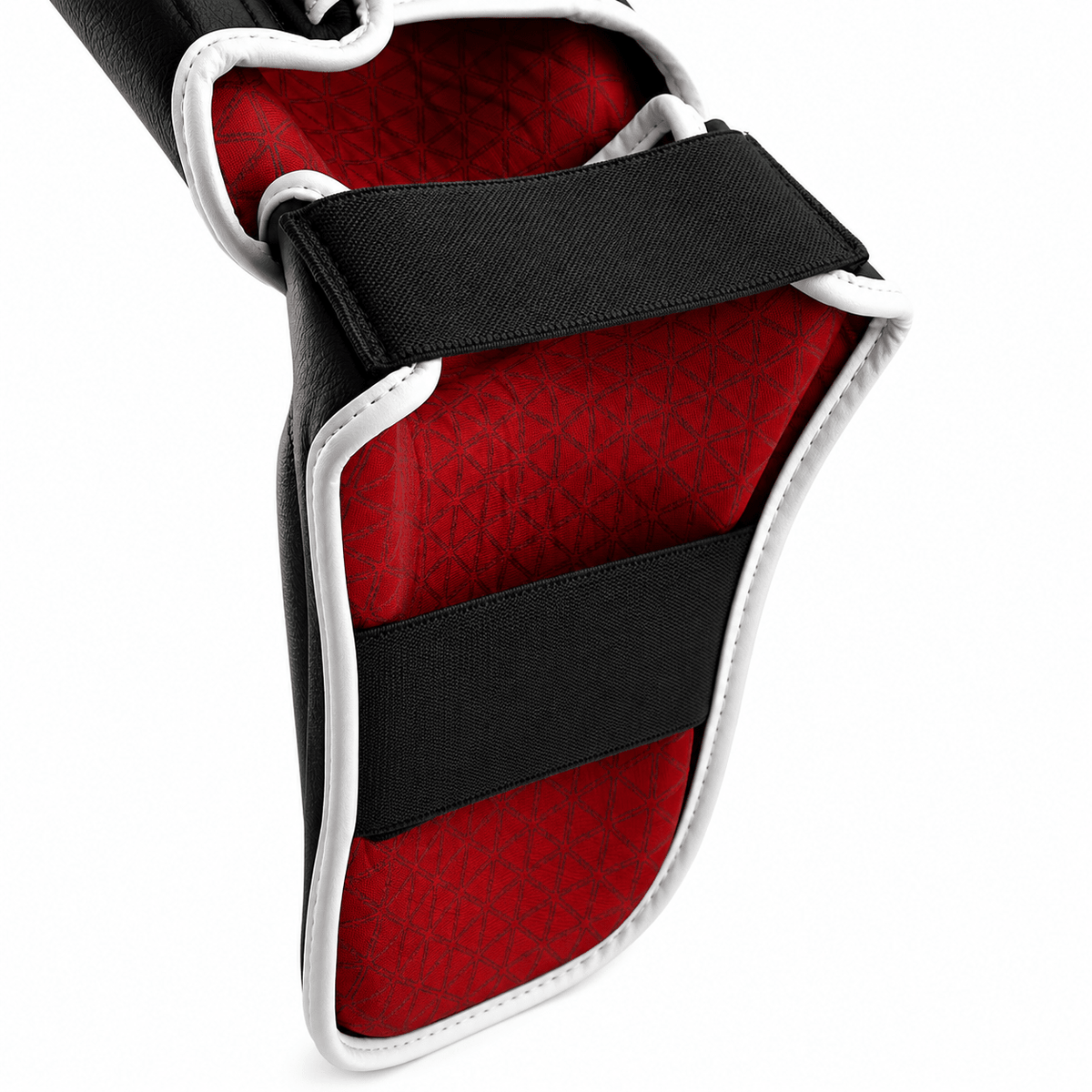 Playerz SparTech Shin Guards - Black/White - Playerz Boxing