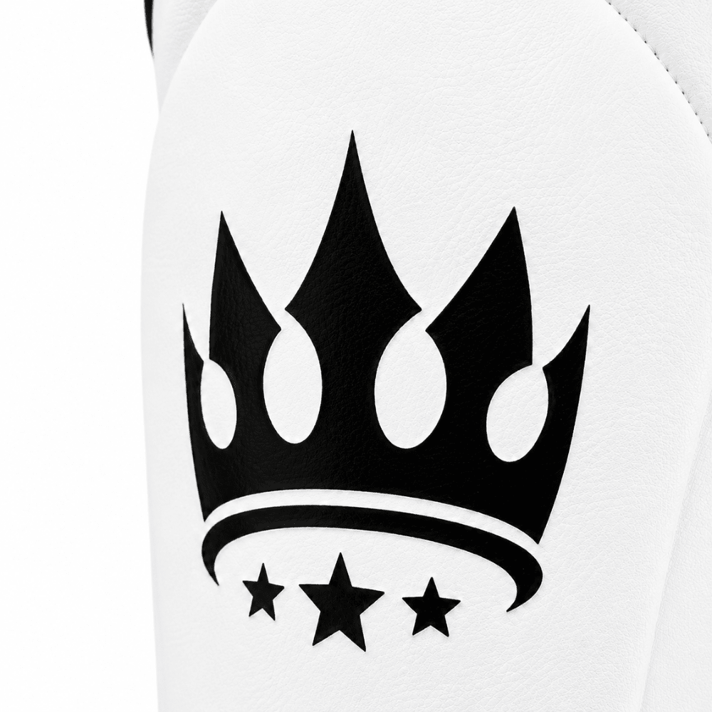 Playerz SparTech Shin Guards - White/Black - Playerz Boxing