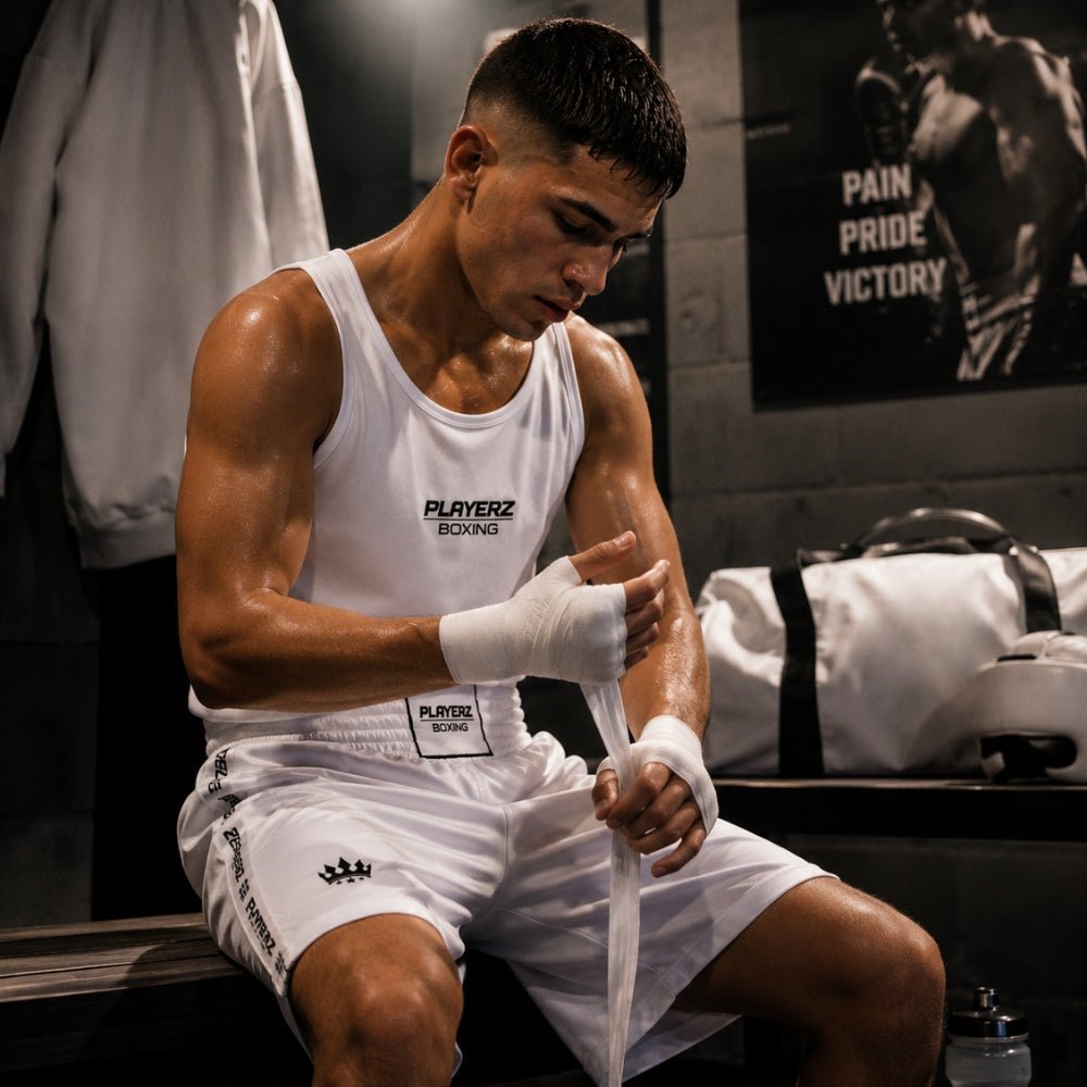 Playerz Stealth Boxing Set - White - Playerz Boxing