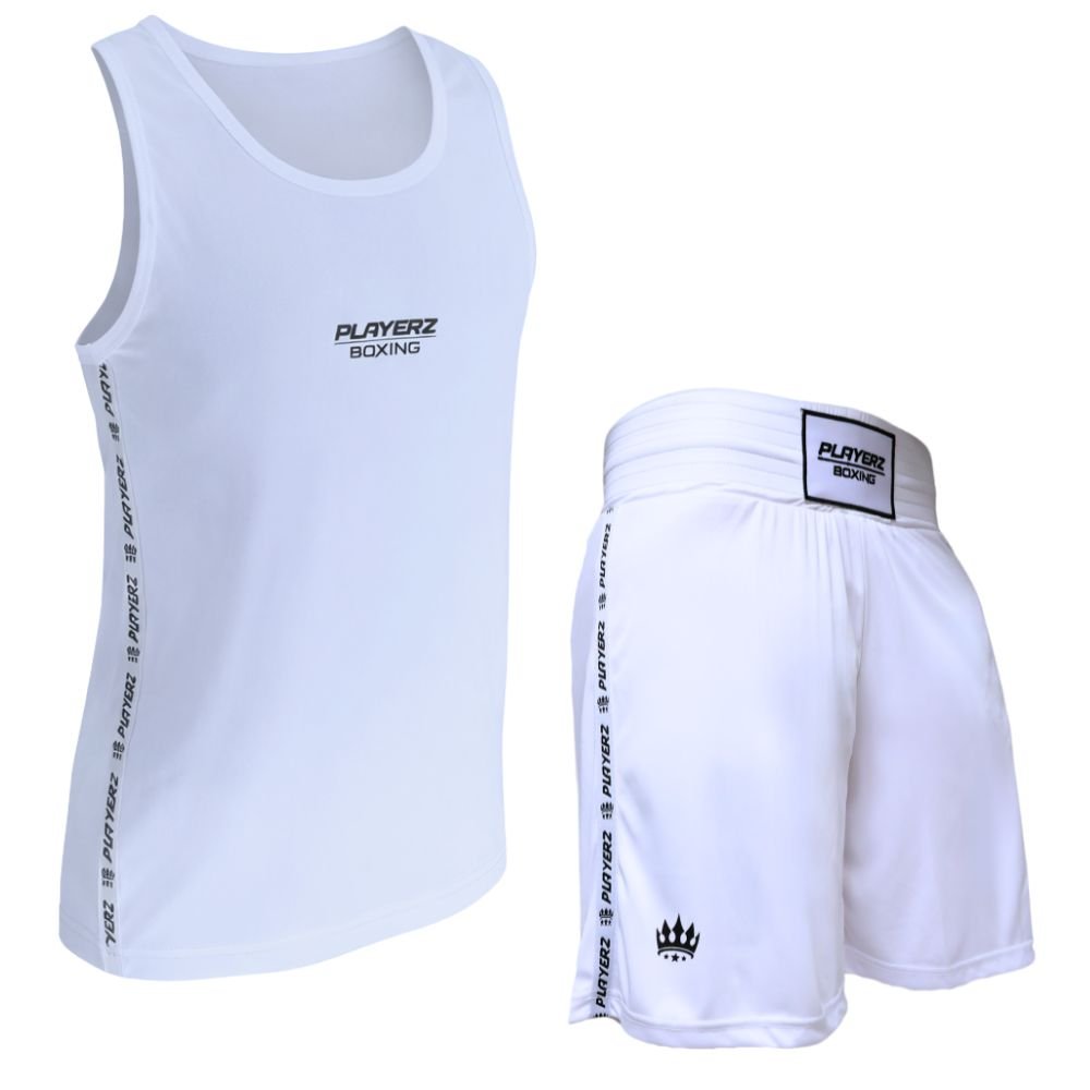 Playerz Stealth Boxing Set - White - Playerz Boxing